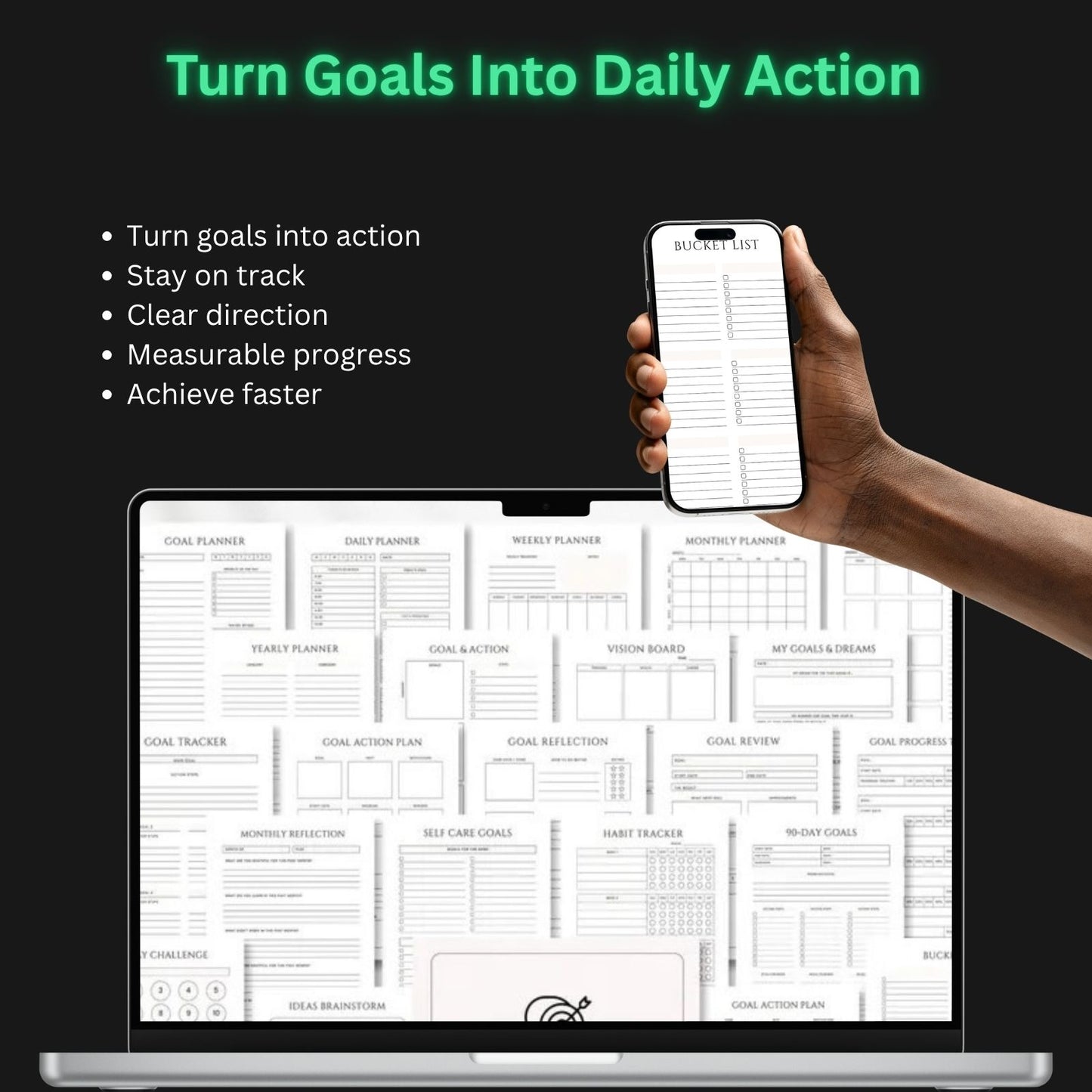 Goal Planner (47 Pages)